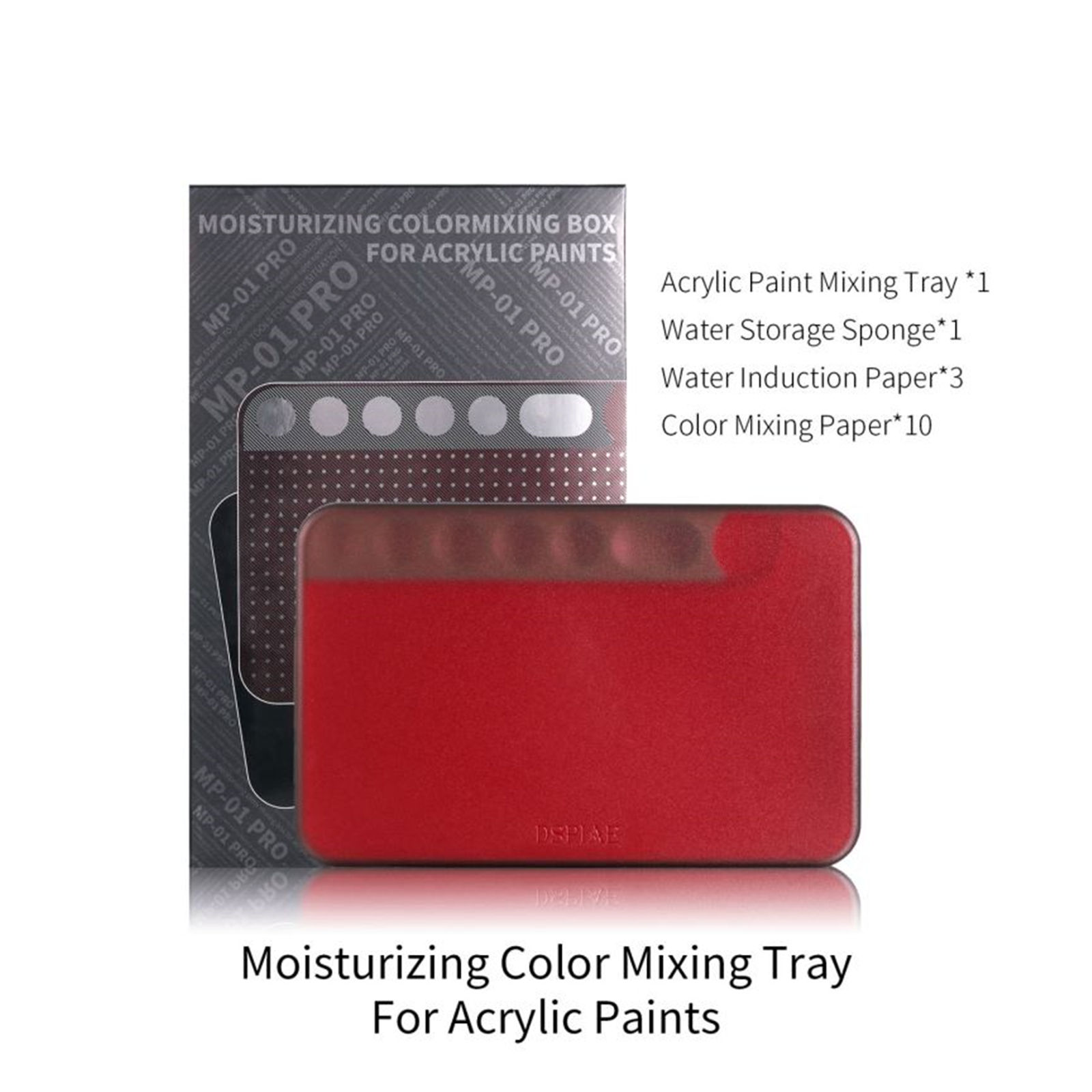 Acrylic Pour Paint - DSPIAE MP-01 PRO ถาดผสมสีให้ความชุ่มชื้นสําหรับสีอะคริลิค