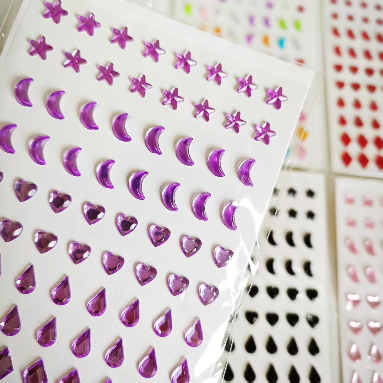 Art Crafting - สติกเกอร์อะคริลิค 3 มิติ ลายอัญมณี สำหรับตกแต่งโทรศัพท์มือถือ งานฝีมือ