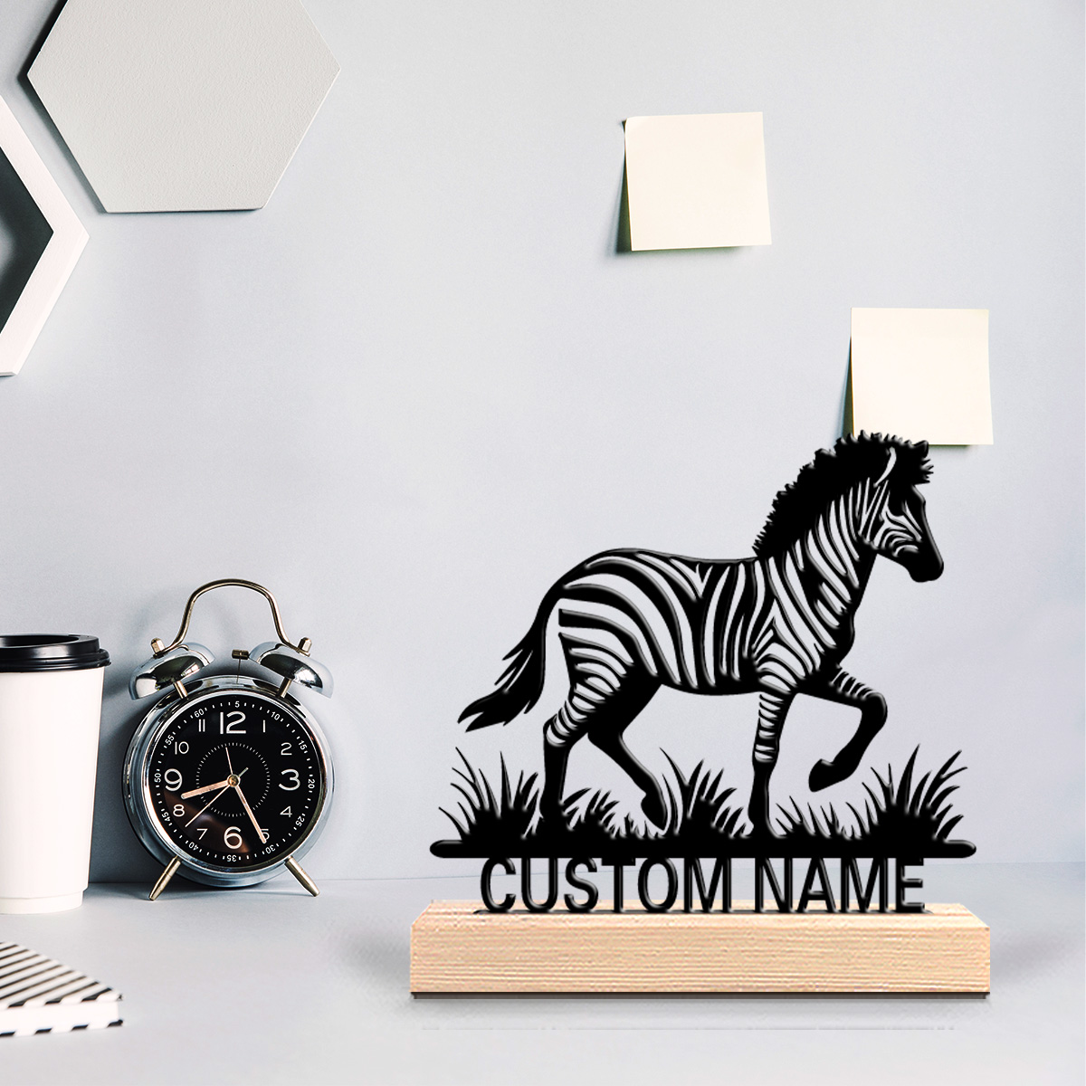 รูปปั้นโลหะรูปตัวอักษรแบบปรับแ - Art Craft Zebra บทวิจารณ์และราคา