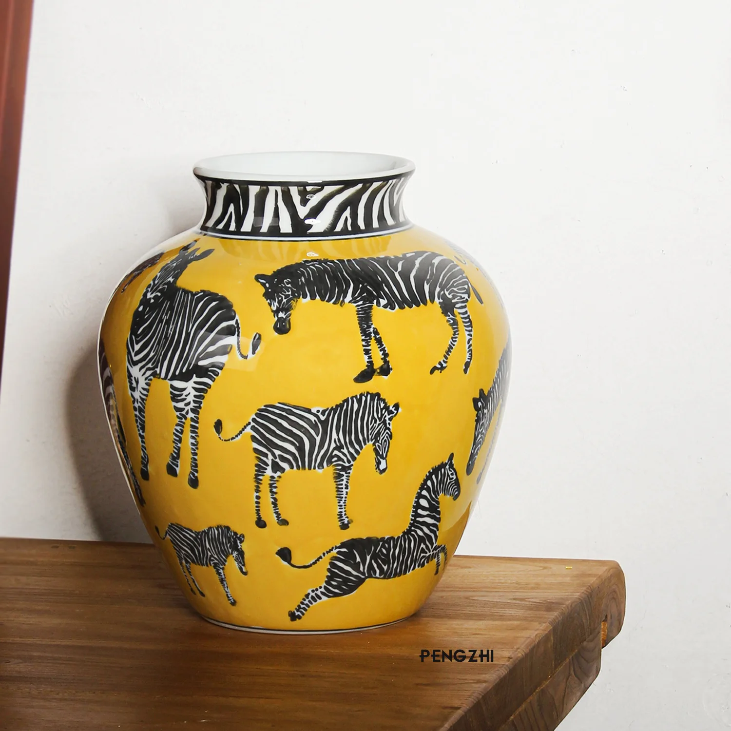 แจกันเซรามิก ลายม้าลาย แจกันพอ - Art Craft Zebra บทวิจารณ์และราคา