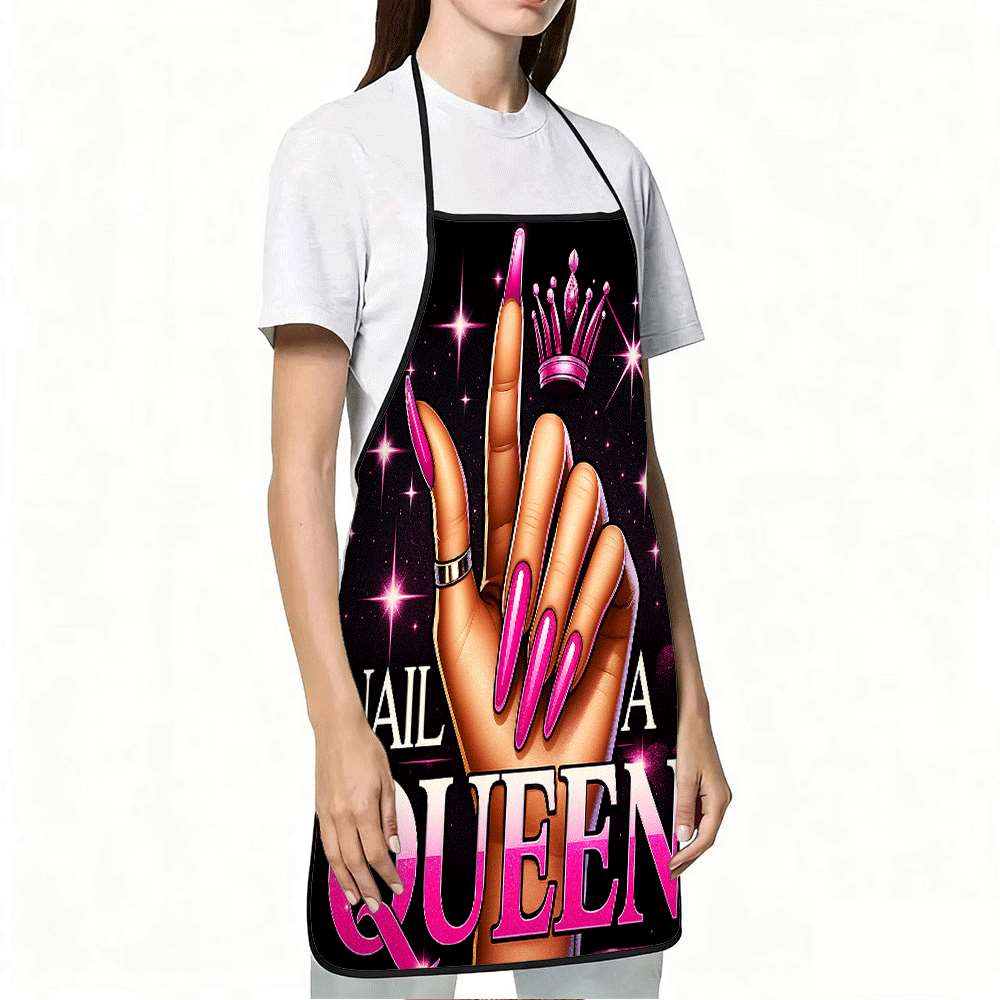 ผ้ากันเปื้อนลายศิลปะเล็บสุดอิน - Queen Art Craft บทวิจารณ์และราคา