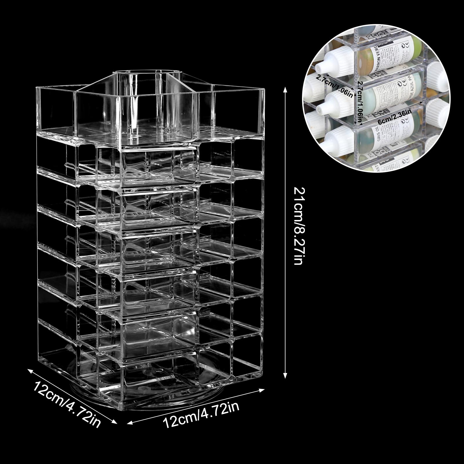Evemodel ชั้นวางขวดอะคริลิกชั้ - Acrylic Pour Paint บทวิจารณ์และราคา