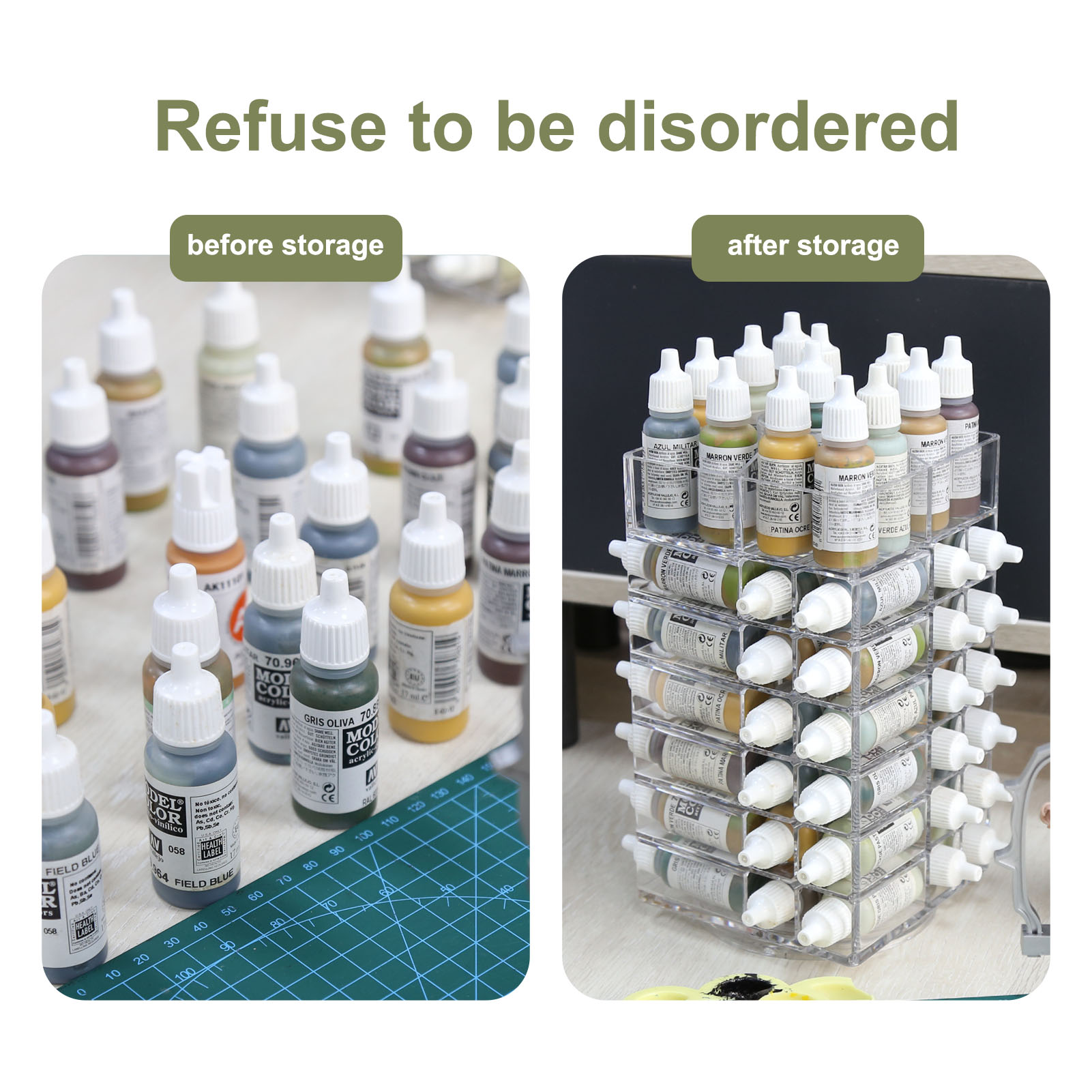 Evemodel ชั้นวางขวดอะคริลิกชั้ - Acrylic Pour Paint บทวิจารณ์และราคา