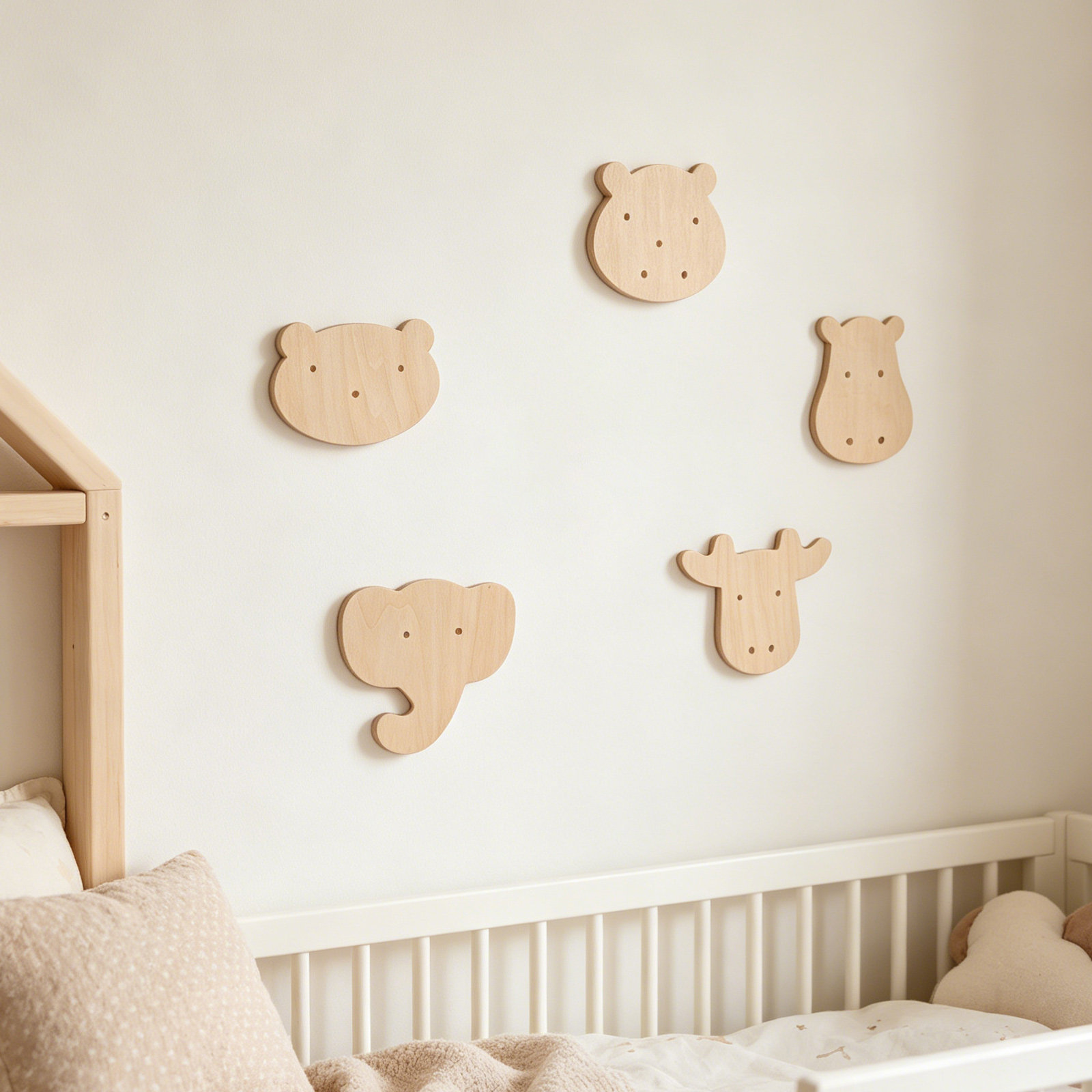สติ๊กเกอร์ติดผนังลายไม้รูปสัตว - Art And Craft For Nursery บทวิจารณ์และราคา
