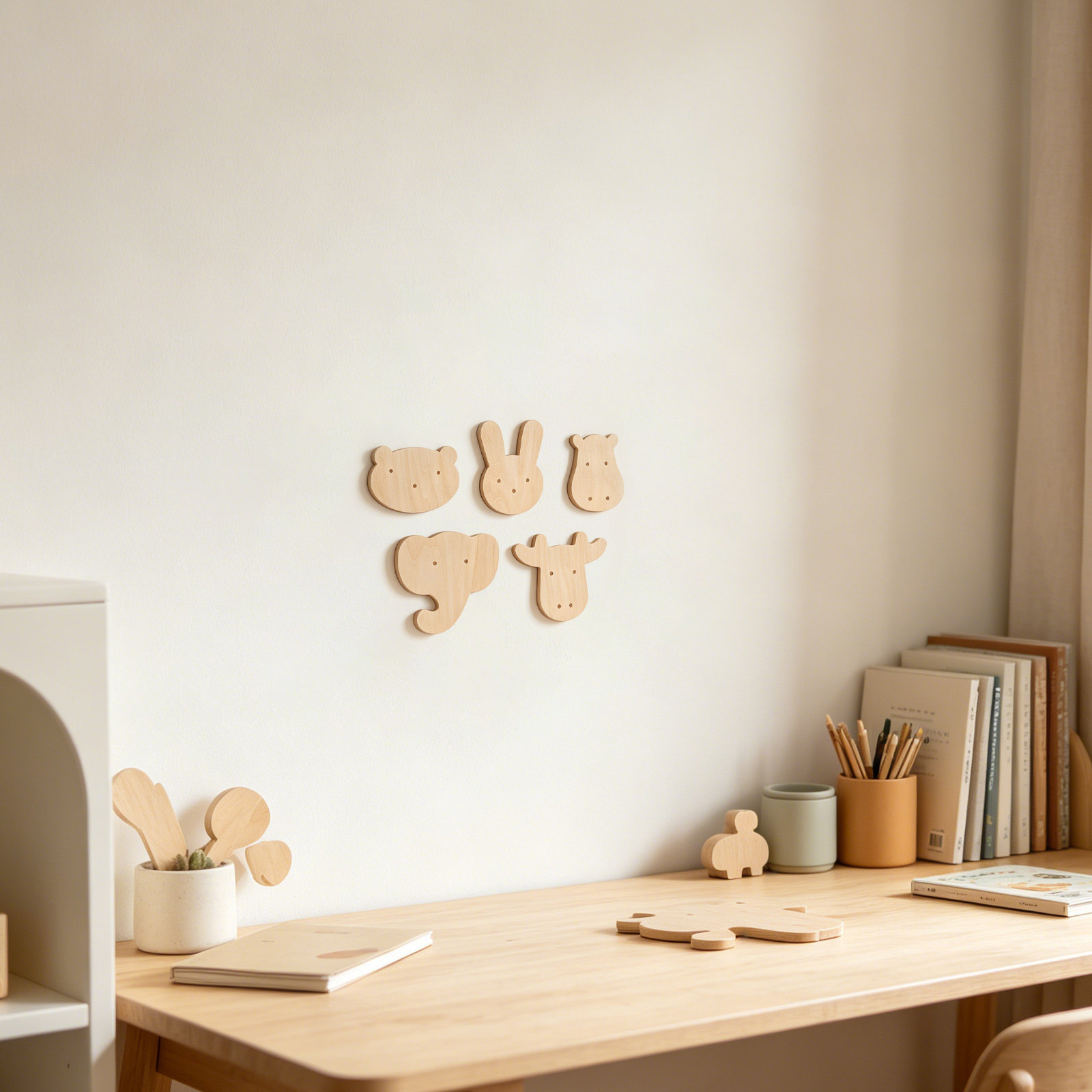 สติ๊กเกอร์ติดผนังลายไม้รูปสัตว - Art And Craft For Nursery บทวิจารณ์และราคา