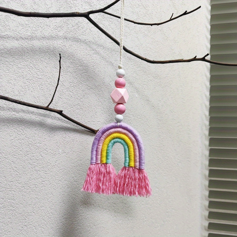 โมบายลมสีรุ้ง งานถักทอขนาดเล็ก - Art And Craft For Nursery บทวิจารณ์และราคา