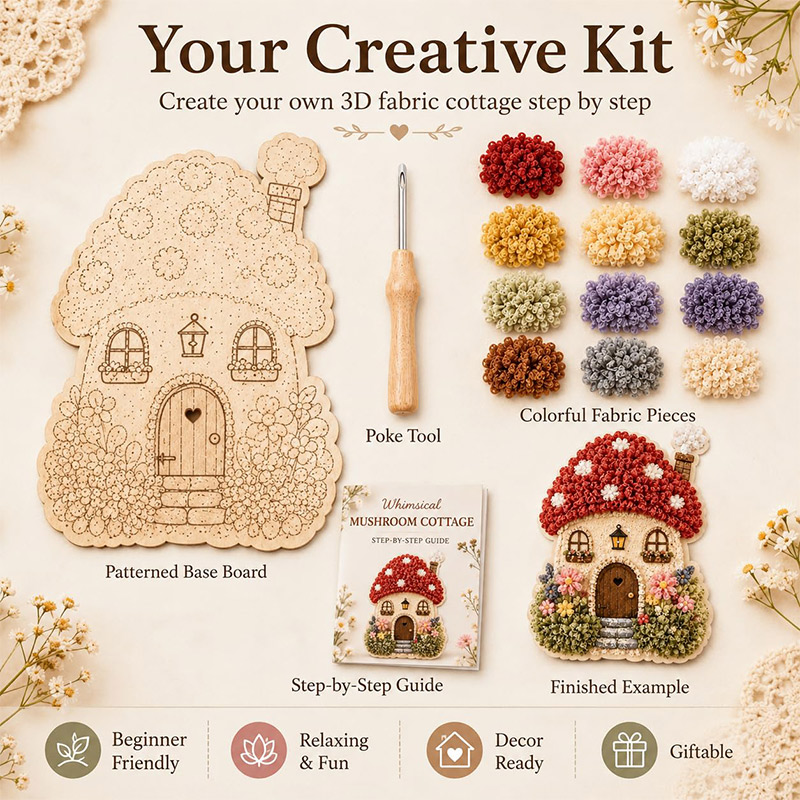 ชุดงานฝีมือ DIY บ้านเห็ด 3 มิต - Art Crafting บทวิจารณ์และราคา