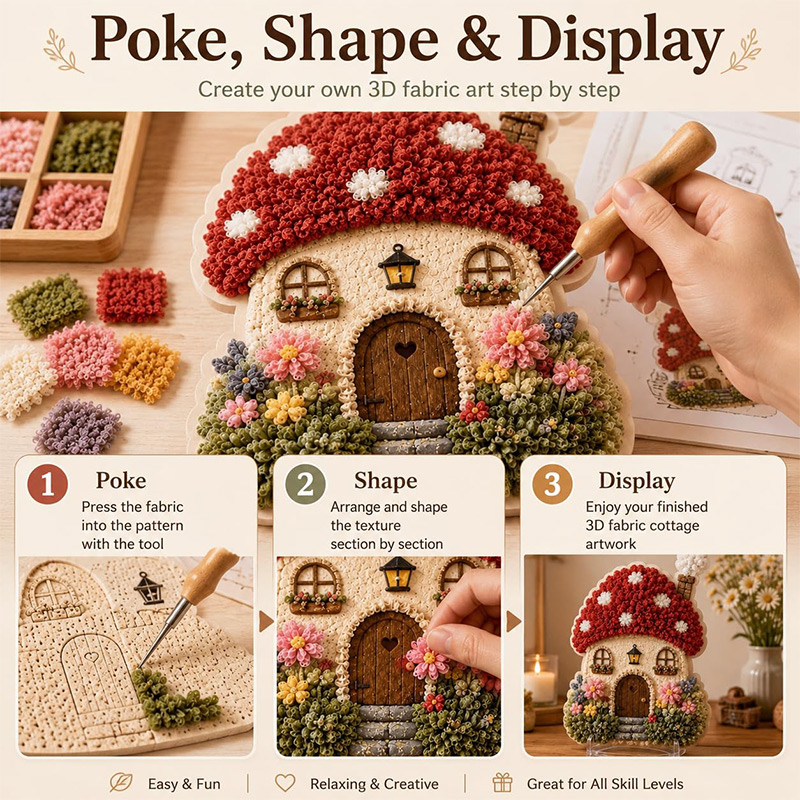 ชุดงานฝีมือ DIY บ้านเห็ด 3 มิต - Art Crafting บทวิจารณ์และราคา