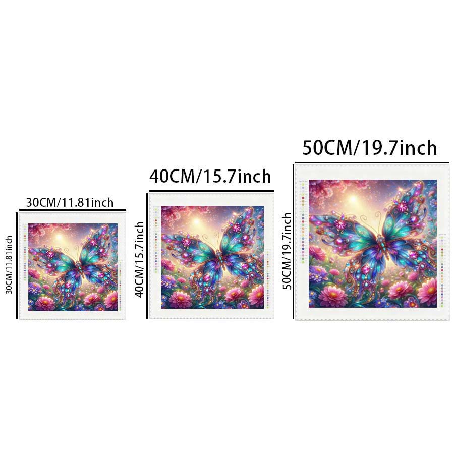 ผ้าฟล็อกกิ้ง 5D DIY 1 ชิ้น, ดอ - Art Craft Butterfly บทวิจารณ์และราคา