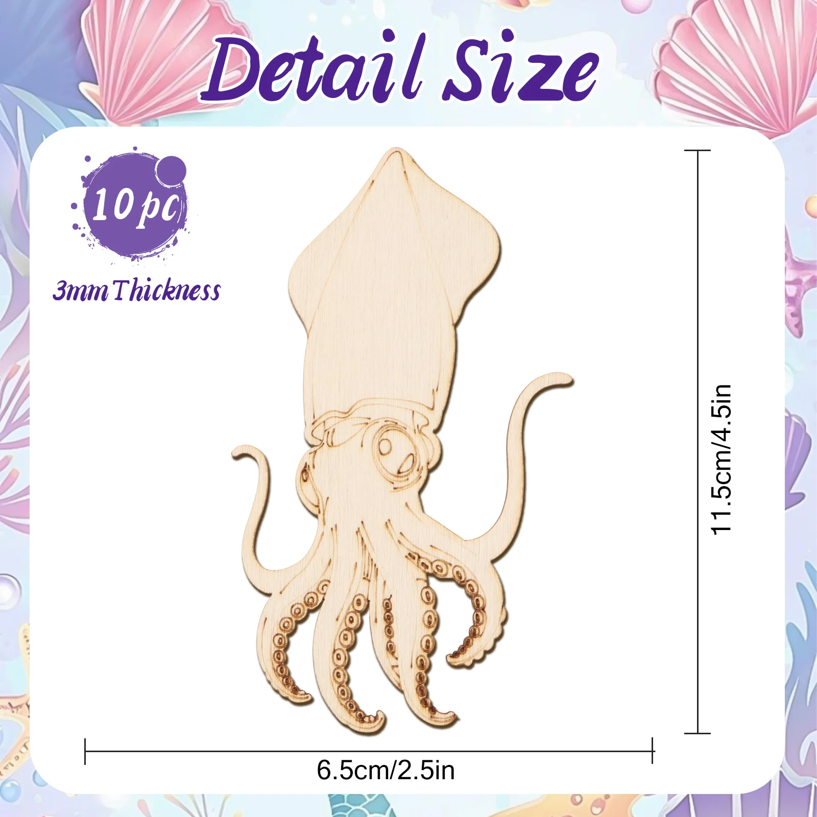 ชุดงานฝีมือไม้รูปปลาหมึกยักษ์  - Art Crafting บทวิจารณ์และราคา