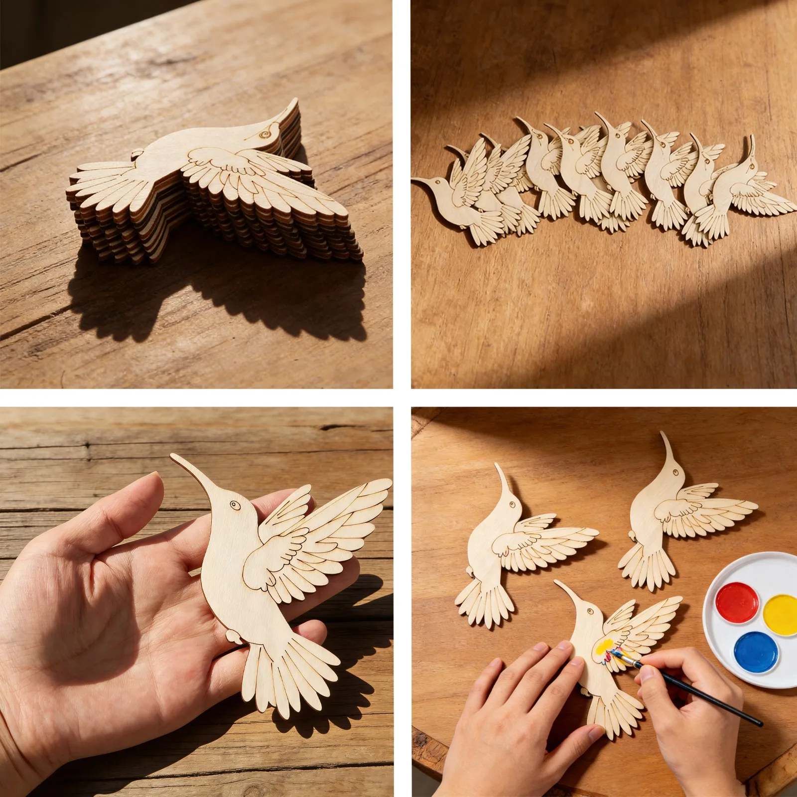 ชุดงานฝีมือไม้รูปสัตว์และนก 10 - Art Crafting บทวิจารณ์และราคา