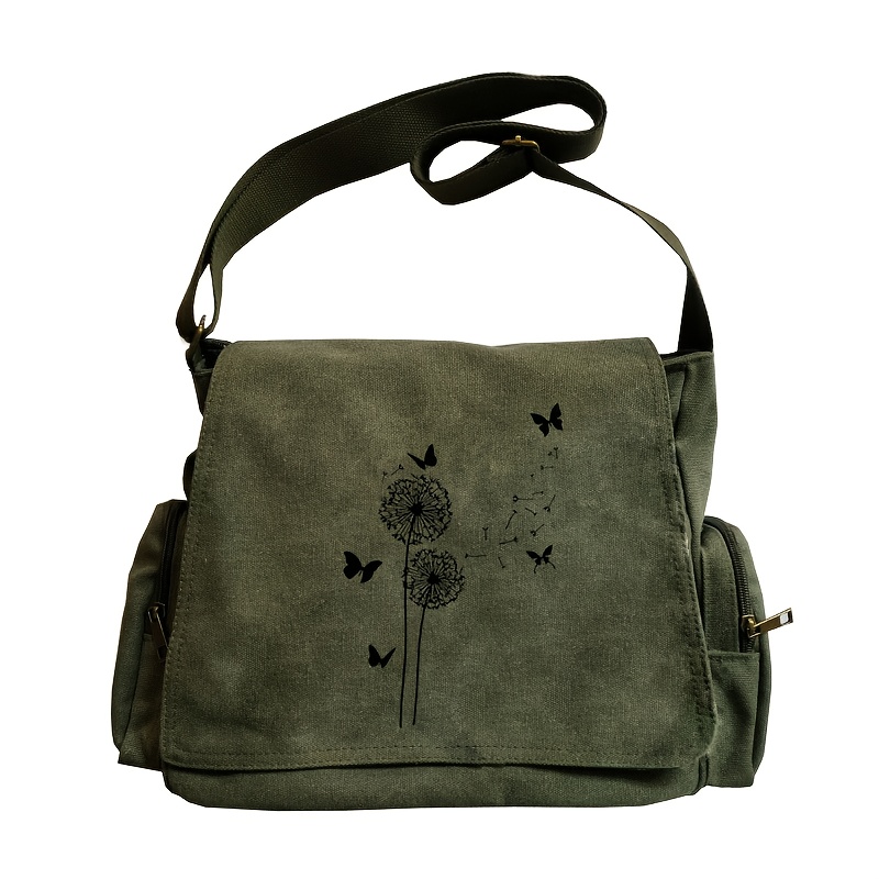 กระเป๋าสะพายไหล่ผ้าแคนวาสสไตล์ - Art Craft Butterfly บทวิจารณ์และราคา