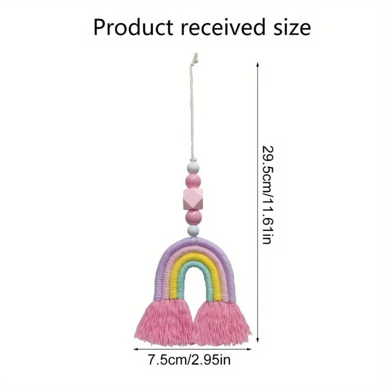 โมบายลมสีรุ้ง งานถักทอขนาดเล็ก - Art And Craft For Nursery บทวิจารณ์และราคา