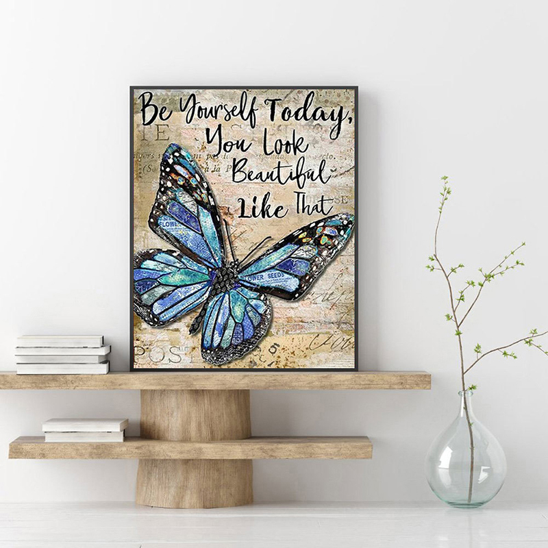 ภาพวาดเพชร 5 มิติ ลายผีเสื้อ ร - Art Craft Butterfly บทวิจารณ์และราคา