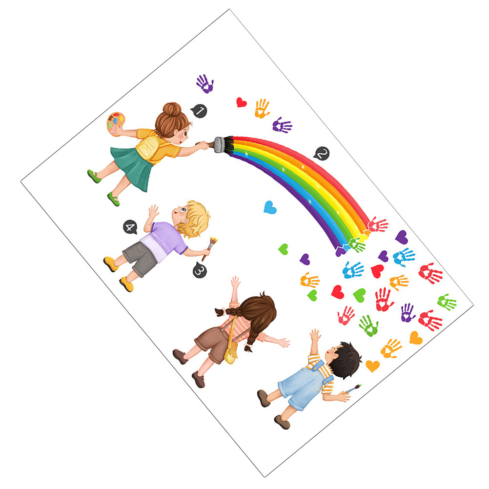 สติ๊กเกอร์ติดผนัง DIY ลายสายรุ - Art And Craft For Nursery บทวิจารณ์และราคา