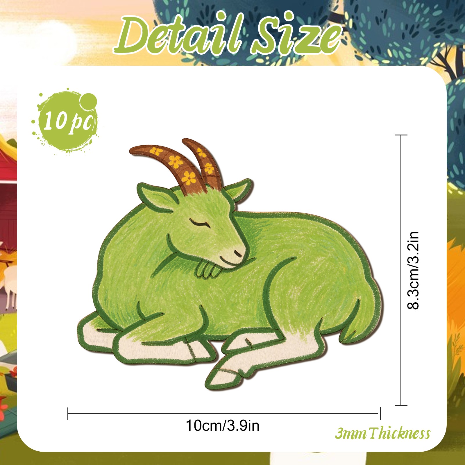 ชุดงานฝีมือไม้แกะสลักรูปแกะ 10 - Art Crafting บทวิจารณ์และราคา