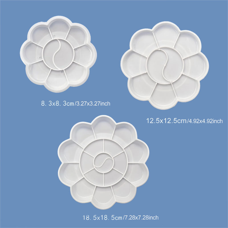 พาเลทสีลายดอกไม้ ขนาด S/M/L คล - Acrylic Pour Paint บทวิจารณ์และราคา