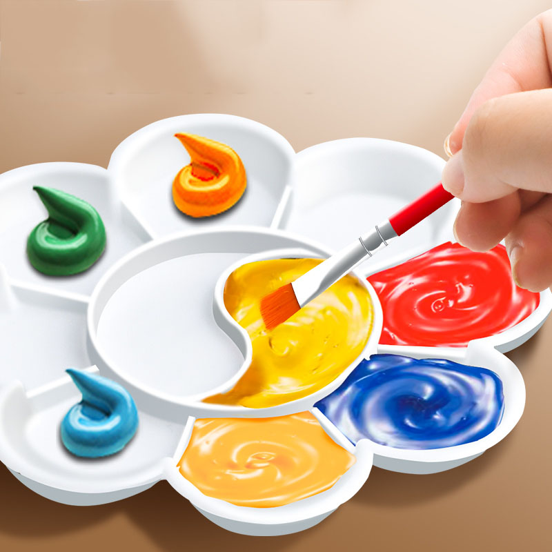 พาเลทสีลายดอกไม้ ขนาด S/M/L คล - Acrylic Pour Paint บทวิจารณ์และราคา